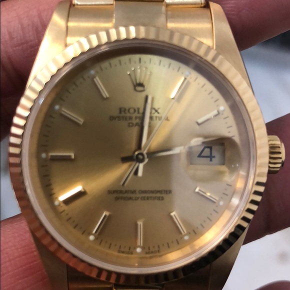 Rolex 36mm 18k gold 2012 oyster presidential - Picture 4 of 6
